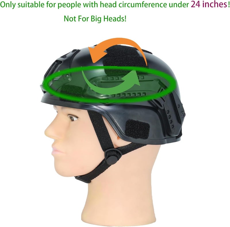 PLOOTA Tactical Airsoft Helmet with Detachable Goggles and Full Face Mask: Military Grade Gear for Paintball and Airsoft - Image 3